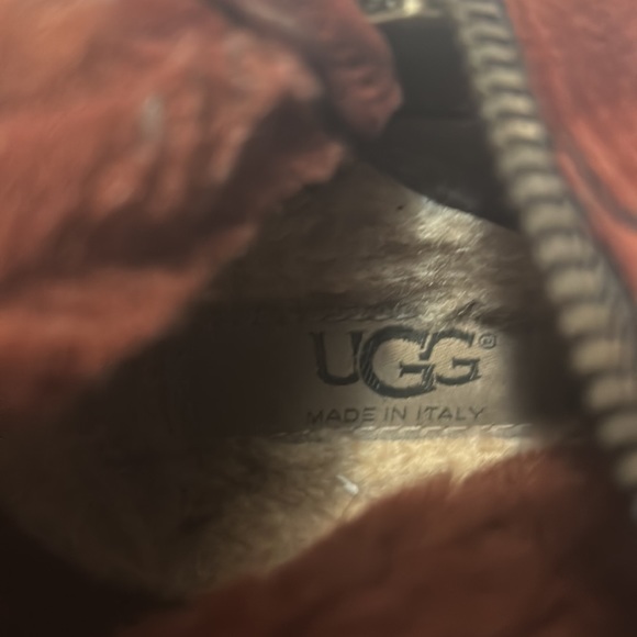 UGG Italian Abree boots size 9 burgundy - Picture 8 of 8